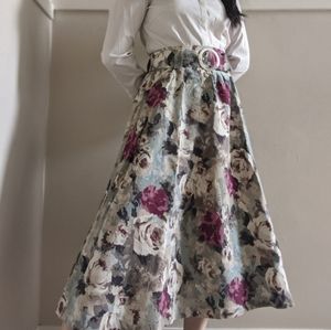 Floral Midi Skirt